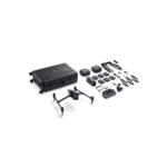 DJI drone with accessories including batteries, propellers, and carrying case.