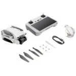 DJI drone with controller and accessories on display at Camix camera shop UK.
