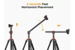 K&F Concept Lightweight Travel Tripod 2.4m 10kg Load with Detachable Monopod & Extension Arm - Image 4