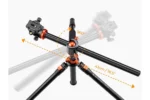 K&F Concept Lightweight Travel Tripod 2.4m 10kg Load with Detachable Monopod & Extension Arm - Image 5