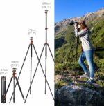 K&F Concept Lightweight Travel Tripod 2.4m 10kg Load with Detachable Monopod & Extension Arm - Image 3
