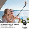 K&F Concept Phone Tripod Selfie Stick For GoPro, DJI Osmo Action, Insta 360 Bluetooth Remote Control + Gopro Adapter
