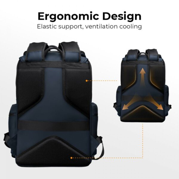 K&F Concept Large Camera Backpack 25L with Laptop Compartment for DSLR Mirrorless Navy