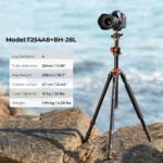K&F Concept Lightweight Travel Tripod 2.4m 10kg Load with Detachable Monopod & Extension Arm - Image 2