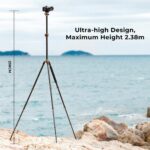 K&F Concept Lightweight Travel Tripod 2.4m 10kg Load with Detachable Monopod & Extension Arm - Image 8