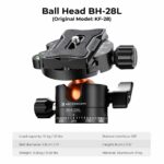 K&F Concept Lightweight Travel Tripod 2.4m 10kg Load with Detachable Monopod & Extension Arm - Image 9