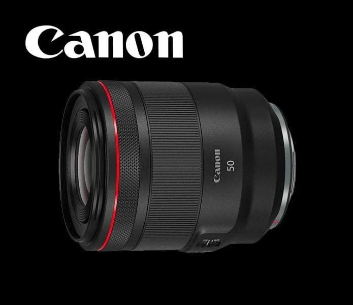 Canon RF 50mm f/1.2 lens for professional photography, available at Camix UK.