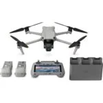 DJI drone with controller, batteries, and charger from Camix camera shop UK.