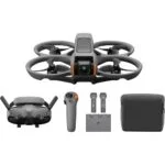 DJI drone with controller, batteries, and carrying case from Camix camera shop UK.