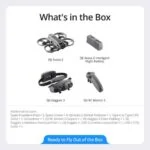 DJI Avata drone package with goggles, controller, and accessories.