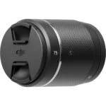 DJI camera lens with cap, ideal for professional photography and videography.