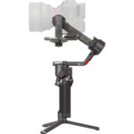 Professional camera gimbal for stable video shooting, ideal for DSLR and mirrorless cameras.