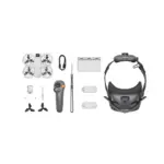 DJI drone kit with controller, goggles, and accessories from Camix camera shop UK.
