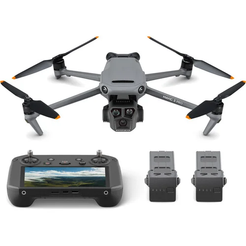 DJI drone with controller and batteries, available at Camix camera shop UK.