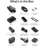 DJI Mavic 3 Pro drone and accessories including remote, propellers, and charger.