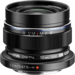 Olympus 12mm f/2.0 lens for Micro Four Thirds cameras, ideal for wide-angle photography.