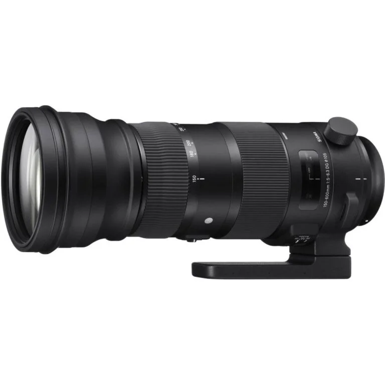Sigma telephoto zoom lens for professional photography, available at Camix camera shop UK.
