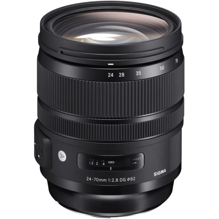 Sigma 24-70mm f/2.8 DG lens for professional photography.