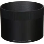Sigma lens hood for 150-600mm camera lens, photography accessory.