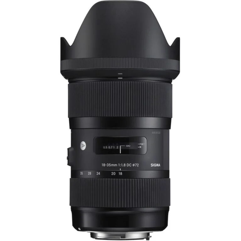Sigma 18-35mm f/1.8 DC HSM Art lens for DSLR cameras, available at Camix camera shop UK.