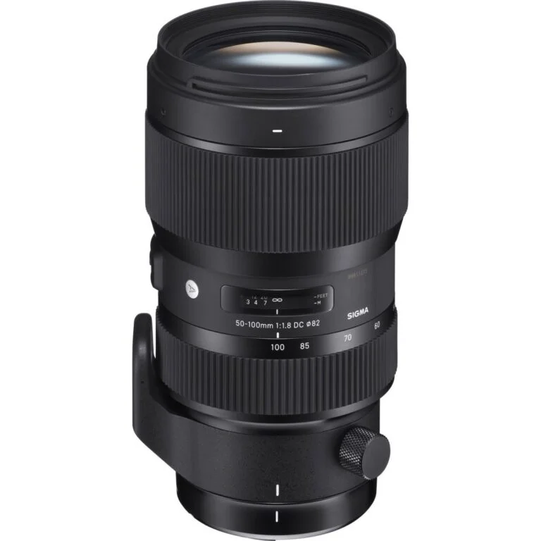 Sigma 50-100mm f/1.8 DC lens for DSLR cameras, available at Camix UK.