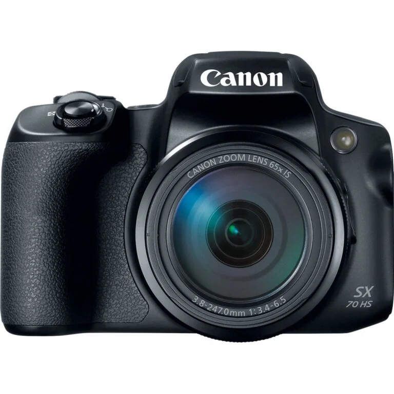 Canon SX70 HS digital camera with zoom lens, available at Camix UK.