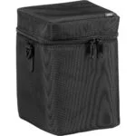 Black Sigma camera lens case for photography gear protection.