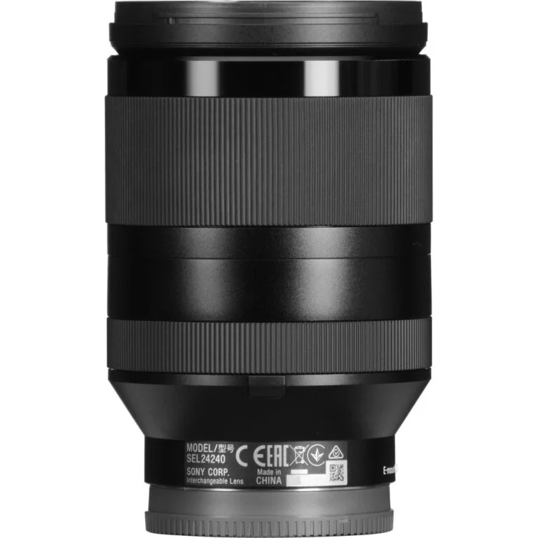 Sony camera lens with black finish, ideal for mirrorless cameras and photography gear.