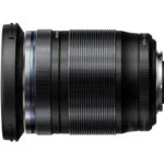 Olympus camera lens with a sleek design, ideal for professional photography.