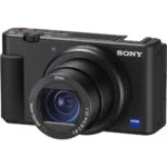 Sony compact digital camera with Zeiss lens, ideal for photography enthusiasts.