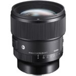 Sigma 85mm f/1.4 DG DN lens for mirrorless cameras, available at Camix UK.