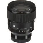 Sigma 85mm f/1.4 DG DN lens for mirrorless cameras, ideal for portrait photography.