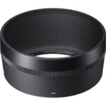 Black camera lens hood for photography equipment