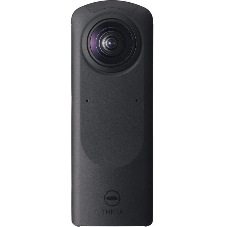 Ricoh Theta 360-degree camera, ideal for immersive photography and video.
