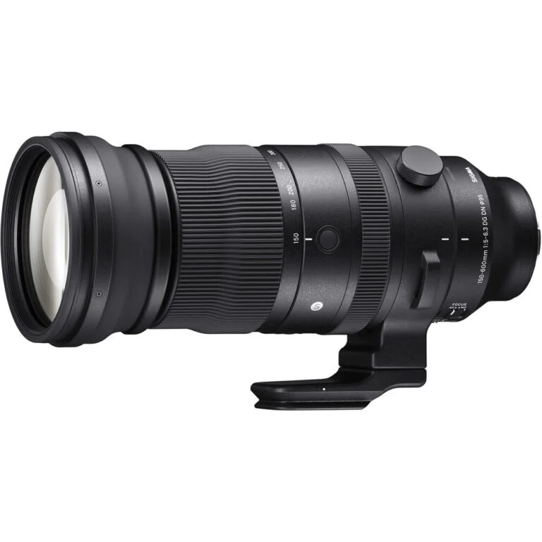 Sigma telephoto zoom lens for professional photography, available at Camix camera shop UK.