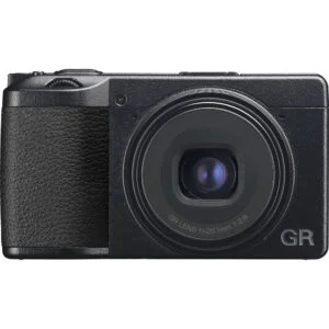 Compact digital camera with a sleek design, ideal for photography enthusiasts.