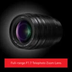 Leica full-range F1.7 telephoto zoom lens for professional cameras.