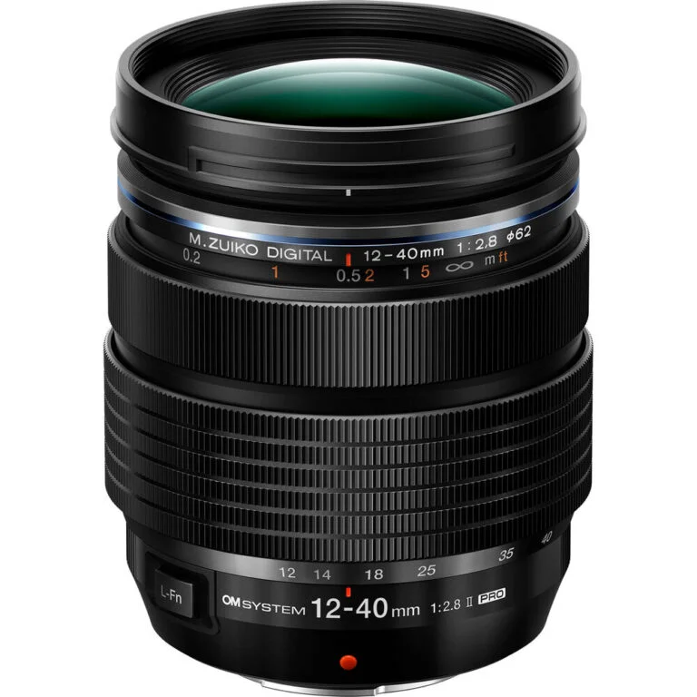 Olympus M.Zuiko Digital 12-40mm f/2.8 PRO lens for Micro Four Thirds cameras.
