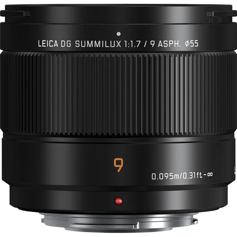 Leica DG Summilux 9mm f/1.7 lens for Micro Four Thirds cameras.