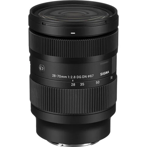 Sigma 28-70mm f/2.8 DG DN lens for mirrorless cameras, ideal for versatile photography.