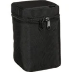 Black camera lens pouch for photography gear protection