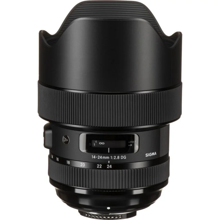 Sigma 14-24mm f/2.8 DG lens for professional photography.