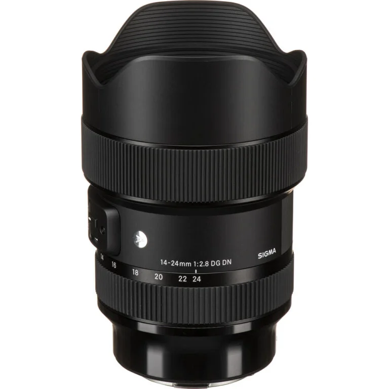 Sigma 14-24mm f/2.8 DG DN lens for mirrorless cameras, available at Camix UK.