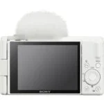 Sony digital camera with flip screen, ideal for vlogging and photography.