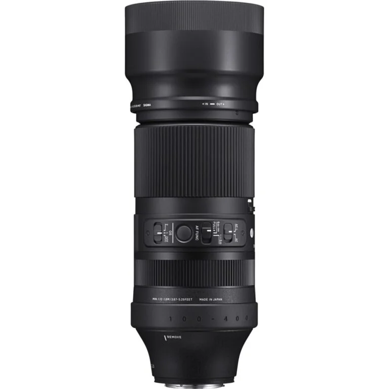 Sigma telephoto zoom lens for professional photography, available at camera shop UK.