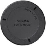 Sigma lens cap for X mount, ideal for protecting camera lenses.