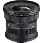 Sigma 10-18mm f/2.8 DC DN lens for mirrorless cameras, ideal for wide-angle photography.