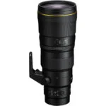 Professional telephoto camera lens with tripod mount, ideal for wildlife and sports photography.