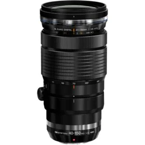 Olympus M.Zuiko Digital 40-150mm f/2.8 lens for Micro Four Thirds cameras.