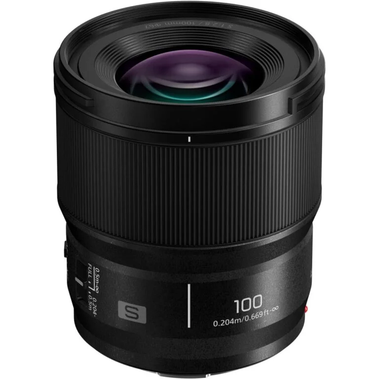Panasonic L mount lens for professional photography, available at Camix camera shop UK.